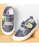 Cute Walk by Babyhug Velcro Closure Casual Shoes with Fruit Embroidery - Navy Blue