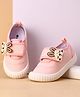 Cute Walk by Babyhug Velcro Closure Casual Shoes With Bunny Applique - Pink