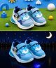 Cute Walk by Babyhug Velcro Closure Sneaker With Fox Applique - Blue