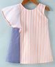 Rassha Cotton Woven Frock Cap Sleeves Peach 2-3 Years