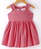 Rassha Cotton Woven Frock Sleeveless Red 12-24 Months