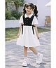 Aww Hunnie Cotton Woven Half Sleeves Colour Blocked - Dress