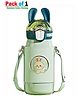ADKD Kids Cartoon Bunny Stainless Steel Water Bottle with Strap | Leak Proof Insulated Flask for School | Cute Sipper Bottle for Boys & Girls.(Pack of 1,Random Color)