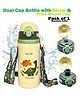 ADKD Kids Insulated Stainless Steel Vacuum Water Bottle with Straw Lid & Carry Strap & Dinosaur Print.(Pack of 1,Random Color)