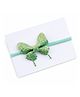 FOLLOW THE NEEDLE Glitter Embellished Butterfly Applique Detailed Headband - Green
