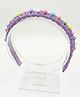 FOLLOW THE NEEDLE Beads Embellished Hair Band - Purple