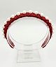 FOLLOW THE NEEDLE Beads Embellished Hair Band - Red