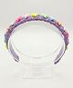 FOLLOW THE NEEDLE Star Beads Embellished Hair Band - Purple