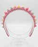 FOLLOW THE NEEDLE Crystal Beads Embellished Hair Band - Pink