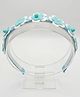 FOLLOW THE NEEDLE Floral Applique Detailed Hair Band -  Blue
