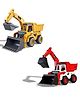 Lumo Brilliant Toys JCB Toy Truck for Kids, 3-in-1 Excavator with Movable Arms & Dumper, Friction Powered Construction Vehicle Set for Boys and Girls, Age 3+ Color May Vary (Any 1)