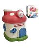 Lumo Brilliant Toys Kids Mushroom House Design Piggy Bank with Password & Fingerprint Lock, Automatic Money Rolling Coin Bank, Musical ATM Savings Box for Boys & Girls - Multicolor