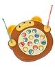 Lumo Brilliant Toys Bear Shape Fishing Game Toy for Kids, Rotating Fish Pond Game with Fishing Rods, Musical Interactive Toy, Fun Game for Boys & Girls Age 3+ Multicolor