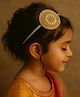 CHOKO Stone & Pearls Embellished Patch Detailed Hair Band - White & Golden