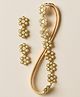 CHOKO Pearl Embellished Floral Designed Hair Accessories Set - Golden