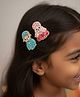 CHOKO Set Of 2 Sequin Embellished Hair Clips - Sky Blue & Pink