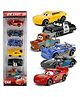 Azhari Mini Metal Die Cast Car Toy Play Set Free Wheel High Speed Unbreakable Small Racing Movie Vehicle Car for Exciting Playtime Adventures Set of 6 Pc