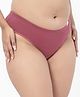 Zelena 93% Cotton 7% Spandex Knit Solid Maternity Hipster Panty - Pink