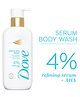 Dove 4% Refining Serum + AHA Exfoliate Away Serum Body Wash - 300 ml