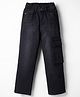 Pine Kids Woven Denim Full Length Jeans With Cargo Pockets in Black
