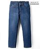 Pine Kids Denim Woven Full Length Washed Jeans - Blue