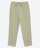 Charkhee Cotton Woven Textured Trousers - Mint