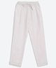 Charkhee Cotton Woven Solid Trousers - Light Grey