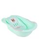 Baby Bath Tub With Sling Horse Print  - Mint Green
