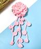 Little Peas Crochet Floral Applique Detailed Hair Clip - Peach