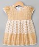 Bhartiya Paridhan Silk Woven  Half Sleeves Ethnic Dresses - Off White