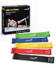 JASPO Ultra Flex Resistance Bands Set of 5  Mini Loop Latex Exercise Bands for Booty, Hip, Glutes & Legs Workout | Stretch Bands for Yoga, Pilates, Squats, Strength Training & Home Gym | Multicolor