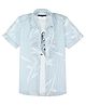 CAVIO Cotton Woven Half Sleeves Striped Shirt With Tee - Sky Blue