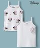 Babyhug Disney 100% Cotton Knit Sleeveless Slip With Disney Character Graphic Pack Of 2 - White