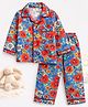 TIPPY TOP Cotton Blend Woven Full Sleeves Floral Printed Coordinating Shirt & Pajama Night Suit - Multi Colour