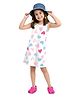 Plan B Cotton Knit Sleeveless Hearts Printed Dress - Off White