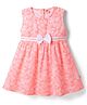 Dew Drops Cotton Woven One Piece Dresses/Frocks Sleeveless Orange 4-5 Years