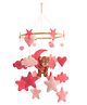 LillPumpkins Personalized Felt Teddy Theme Baby Cot Mobile Hanger for baby crib- Pink