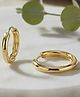 ShimmerTots Classic Gold Hypoallergenic 925 Silver Hoops - Gold