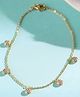 ShimmerTots 18Kt Gold Plated Ghunghroo Hypoallergenic 925 Silver Anklets - Gold