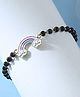 ShimmerTots 18Kt Gold Rainbow Charm Hypoallergenic 925 Silver Nazariya Bracelet - Multi Color