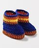 Knits & Knots Ankle Length Booties - Blue