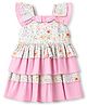 ToffyHouse Cotton Knit One Piece Dresses/Frocks Sleeveless Layered Yellow 2-3 Years