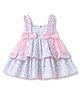 ToffyHouse Cotton Knit One Piece Dresses/Frocks Sleeveless Layered Yellow 9-12 Months