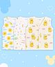 Kidbea Muslin Woven Pack of 3 Sleeveless Sun Rainbow & Duck Printed Jhablas - White