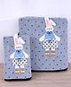 The little lookers Pack Of 2 Bunny Applique Detailed Towels - Grey