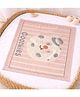 The little lookers Cotton Woven Animal Pattern Bath Towel - Peach