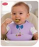 Aditi Toys Tidy Tuck Silicone Bib with Food Catcher Pocket, Adjustable Waterproof Feeding Bib for Babies & Toddlers, BPA-Free Soft Washable Bib for Mess-Free Eating (Purple)