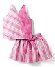 Twetoons Woven Sleeveless Striped Top & Skirt Set - Pink