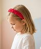 Ribbon candy Solid Braid Detailed Hair Band - Dark Pink