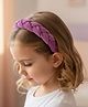 Ribbon candy Braid Detailed Solid Hair Band - Lavender